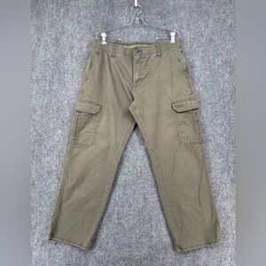 Lee Extreme Comfort MVP Green Cargo Workwear Straight Leg Pants Men’s 34X27*